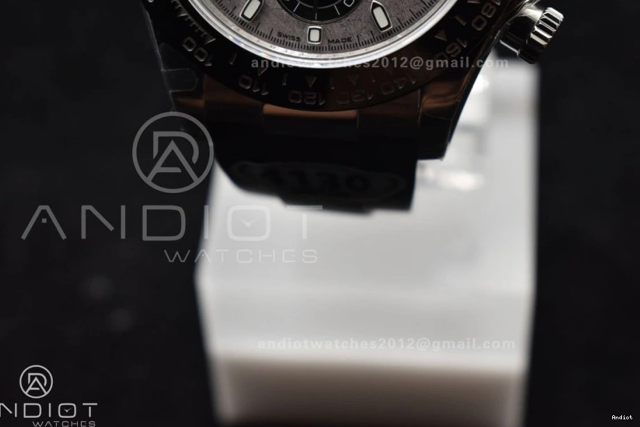 on SA4130 Rubber Strap 116519 Edition QF Daytona Gray Dial Best 1:1 Oysterflex 1110